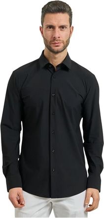 HUGO BOSS Shirts - Heren - Zakelijke Overhemden - Zwart - 6XL - Overhemden
