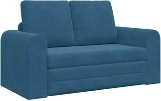 vidaXL Sof&aacute; Cama Azul 148 X 71 X 83 Cm Terciopelo Vidaxl