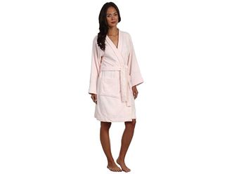 Lauren Ralph Lauren Greenwich Woven Terry Robe Womens Robe Chiffon Pink : XS, Cotton/Terry
