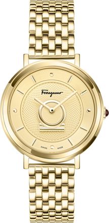 Ferragamo Minuetto Leather Watch