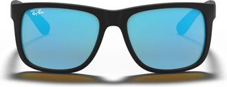 Ray-Ban Sunglasses Rb4165 622/55 Justin Black/Blue Gradient Unisex