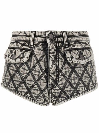 Diesel Shorts trapuntati - Nero