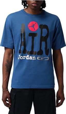 Nike Jordan Graphic T-Shirt True Blue Black University Red IQ5299-485