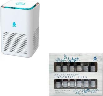 Pursonic Clean Air & Aromatherapy Bundle - True HEPA Air Purifier with 12 Essential Oils in White at Nordstrom