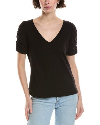 Michael Stars Josie Ruched Sleeve T-Shirt