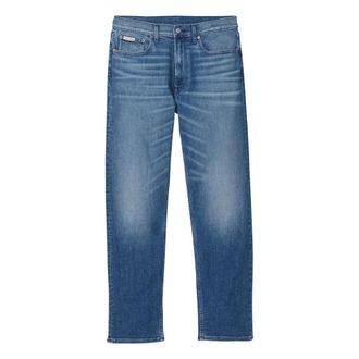 Calvin Klein Jeans Straight Jeans, male, Blue, Size: W32 L32 Standard Straight Fit Jeans