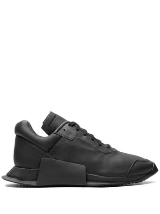 adidas x Rick Owens Level Runner Low 2 sneakers - men - Calf Leather/Rubber/Fabric/Calf Leather - 8 - Black