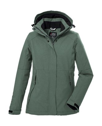 Killtec Outdoorjacke KILLTEC KOW 37 WMN JCKT, Damen, Gr. 36, gr&uuml;n (seegr&uuml;n), Obermaterial: 100% Polyester;Futter: 100% Polyester;F&uuml;llung: 100% Polyester, Jack