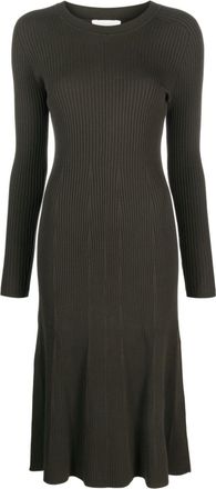 P.A.R.O.S.H. ribbed-knit midi dress - women - Polycarbamide/Viscose - M - Green