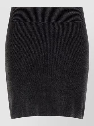 Alexander Wang chenille skirt elastic waistband ribbed texture