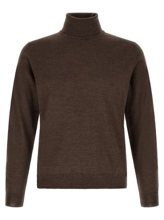 Zanone Dark Brown Turtle Neck Sweater