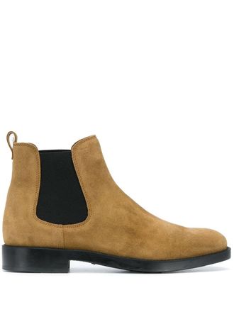 Tod's Su&egrave;de enkellaarzen - Beige