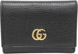 Gucci Pre-owned Wallets, female, Black, Size: ONE SIZE Pre-owned Leather Wallet