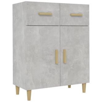 Berkfield Home Sideboard Concrete Grey 69.5x34x90 cm Engineered Wood