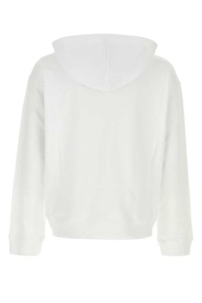 Moschino Logo-Embroidered Sweatshirt - White