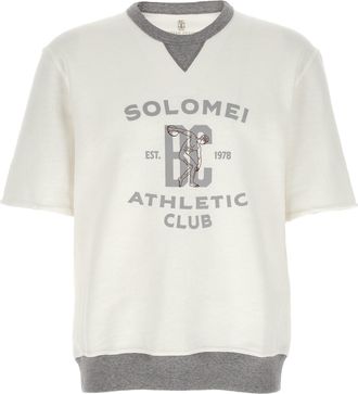 Brunello Cucinelli White Cotton Mens Sweatshirt