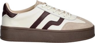GANT Cuzmani Sneaker - Dames - Sneakers - Wit - 42 EU - Leer - Schoenen