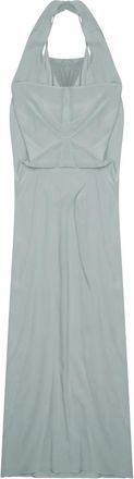 Alysi Silk Halter Neck Evening Dress