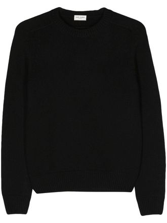 Saint Laurent crew-neck cashmere sweater - Black