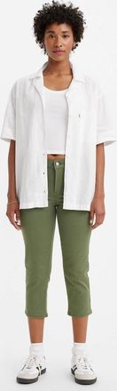 Levi's 311 Shaping Skinny Capri Jeans Womens Green Denim Stretch Cropped JAX1288