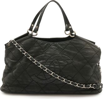 Chanel Matelasse Black Shoulder Bag Tote Bag (Pre-Owned)