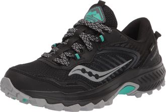 Saucony Womens S10672-1 Trail Running Shoe, Black/Charcoal, 5 UK