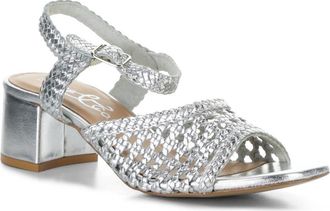 Bos. & Co. Wendi Ankle Strap Sandal in Silver at Nordstrom, Size 10-10.5Us