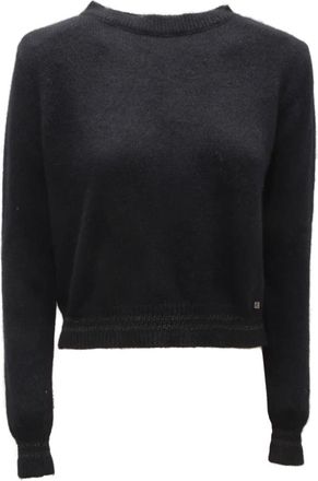 Kocca Truien & Vesten, Dames, Zwart, L, Wol, Stille wollenmix trui