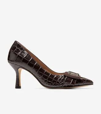 Cole Haan Womens Fidela Buckle Pumps - Brown Size 10.5