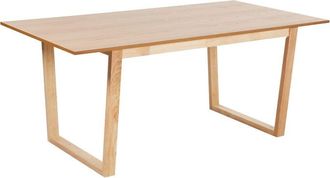 Beliani Beliani - Dining Table Modern Design Pannel Base 180 x 95 cm Light Ash Wood Camden