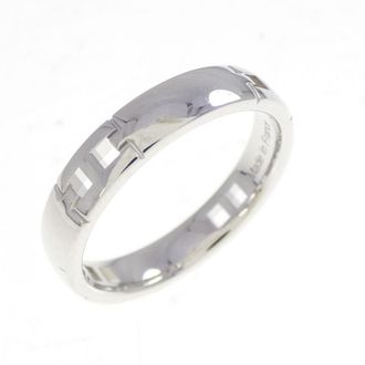 Herm&egrave;s White Gold White Gold (18K) Band Ring (Pre-Owned)