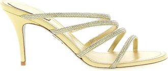 Rene Caovilla Erin Sandalen - Dames - Muiltjes - Geel - 37 EU - Leer - Schoenen