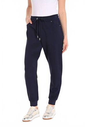 Frank Lyman Design Drawstring Ankle Pant In Midnight Blue