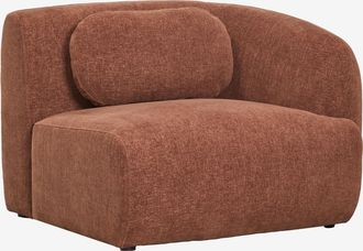 Sklum M&oacute;dulo Esquinero Derecho Para Sof&aacute; Modular En Chenilla Coquette Sklum