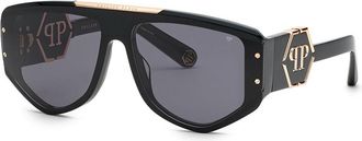 Philipp Plein SPP093M 0700 Womens Sunglasses Black Size 65