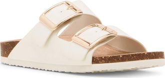 Madden Girl Bodiee Slide Sandal in White Patent at Nordstrom Rack, Size 7.5