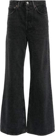 A Gold E Dame Jean No Cuff - Dames - Flared Jeans - Zwart - W26 - Jeans