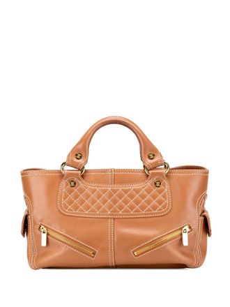 Celine 2000 Leather Biker Boogie handbag - women - Calf Leather/Leather - One Size - Brown