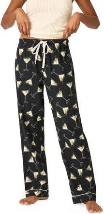 PJ Salvage Flannel Pajama Pants in Black at Nordstrom Rack, Size X-Small