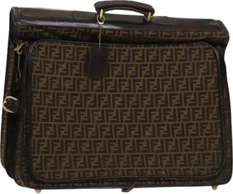 Fendi Pre-owned Weekend Bags, female, Brown, Size: ONE SIZE Pre-owned Garment Cover