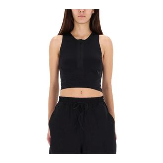 Yohji Yamamoto Top Corto con Cremallera Delantera - Tops - Mujer - Negro - L