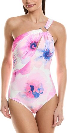 Carmen Marc Valvo Asymmetric One-Piece