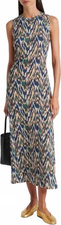 Ulla Johnson Orla Sleeveless Midi Dress In Riverslate
