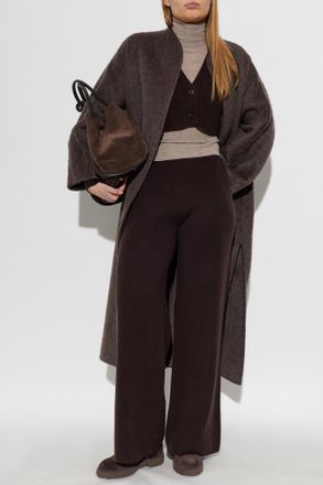 Max Mara Timore Wool Trousers, Womens, Brown