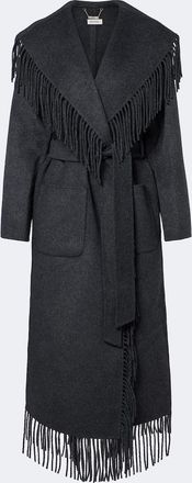 SIMKHAI Carrie fringed wrap coat
