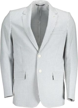GANT Witte Katoenen Herenjas Klassieke Stijl - Heren - Blazers - Wit - S - Katoen - Jassen