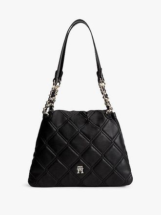Tommy Hilfiger TH Monogram Quilted Tote Bag