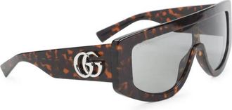 Gucci Sunglasses, unisex, Brown, Size: ONE SIZE Rectangular Frame Sunglasses