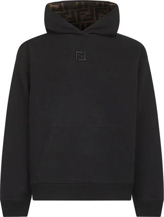 Fendi Hombre, Sudaderas, Negro, Talla: S