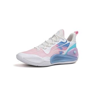 Generic Mens Basketball Shoes are Breathable Anti Slip Wear-Resistant Shock-Absorbing Sports Training Boots Walking Shoes(Pink,4.5 UK)